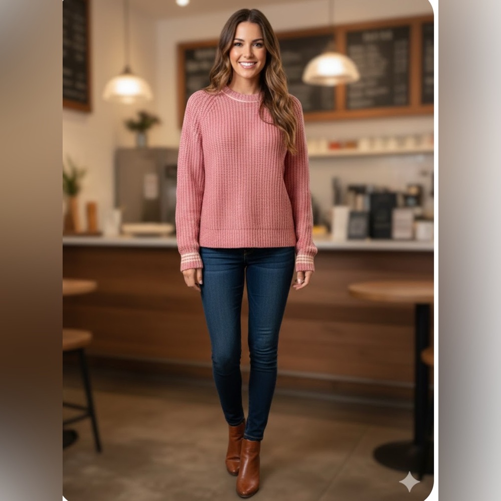 Pink Knit Women's Sweater